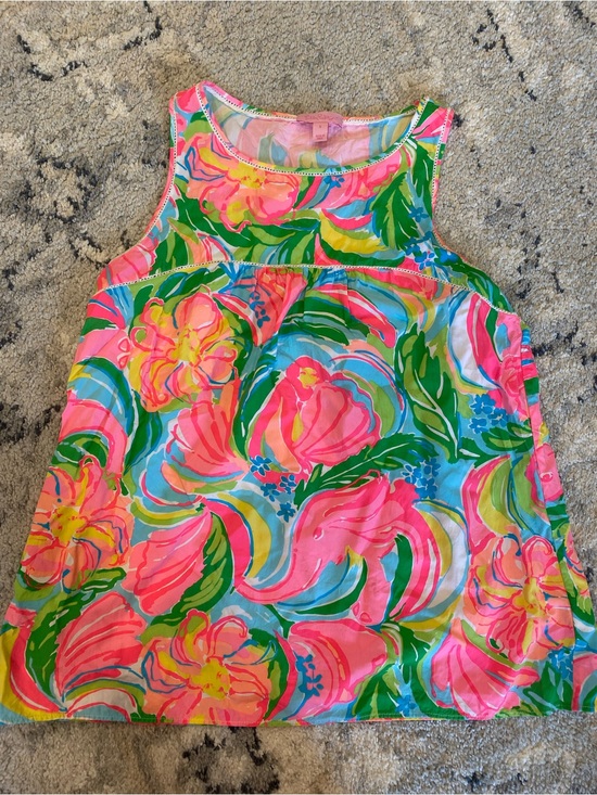 Lilly Pulitzer Tops - Lilly Pulitzer Womens' Floral Tank - Pink, Green & Blue